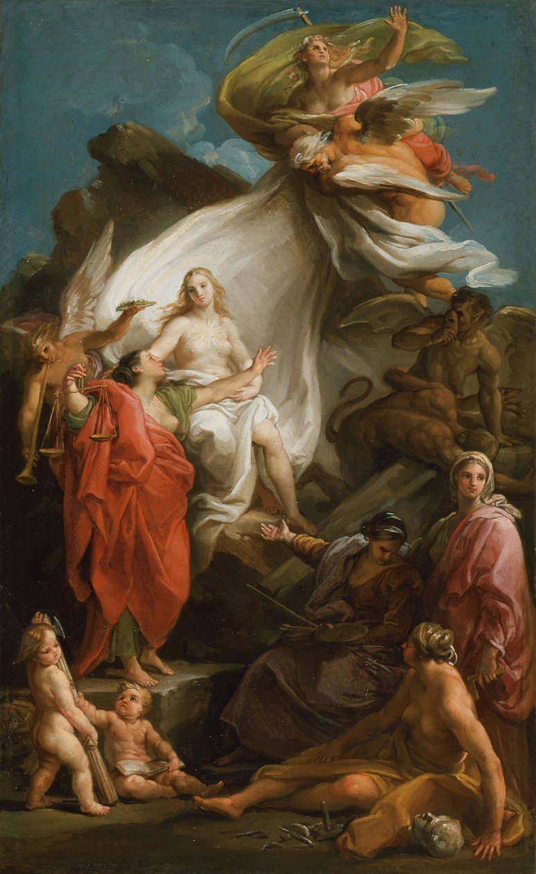 A Verdade da Revelação do Tempo de Pompeo Girolamo Batoni