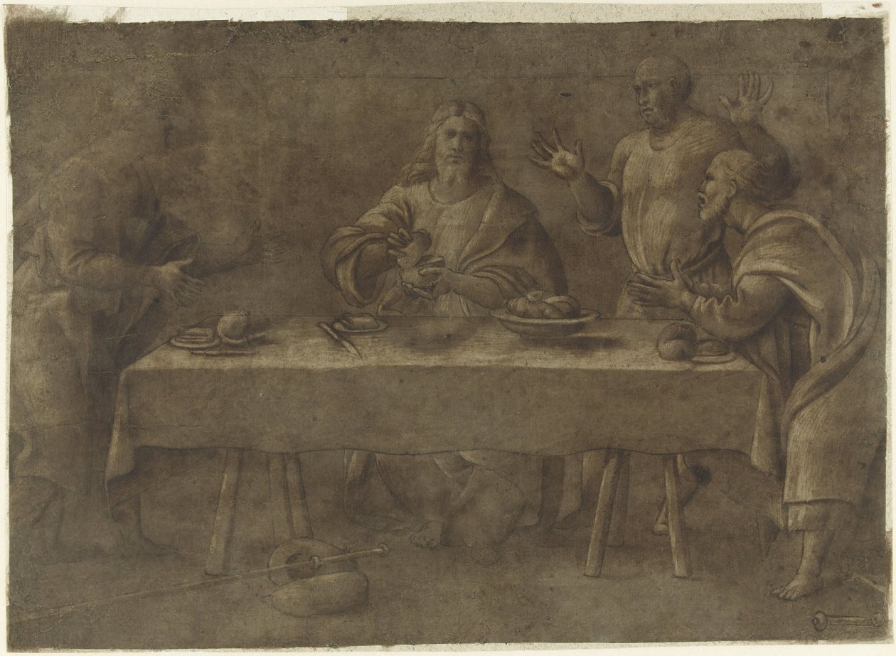 Refeição em Emaús de Pomponio Amalteo (attributed to)