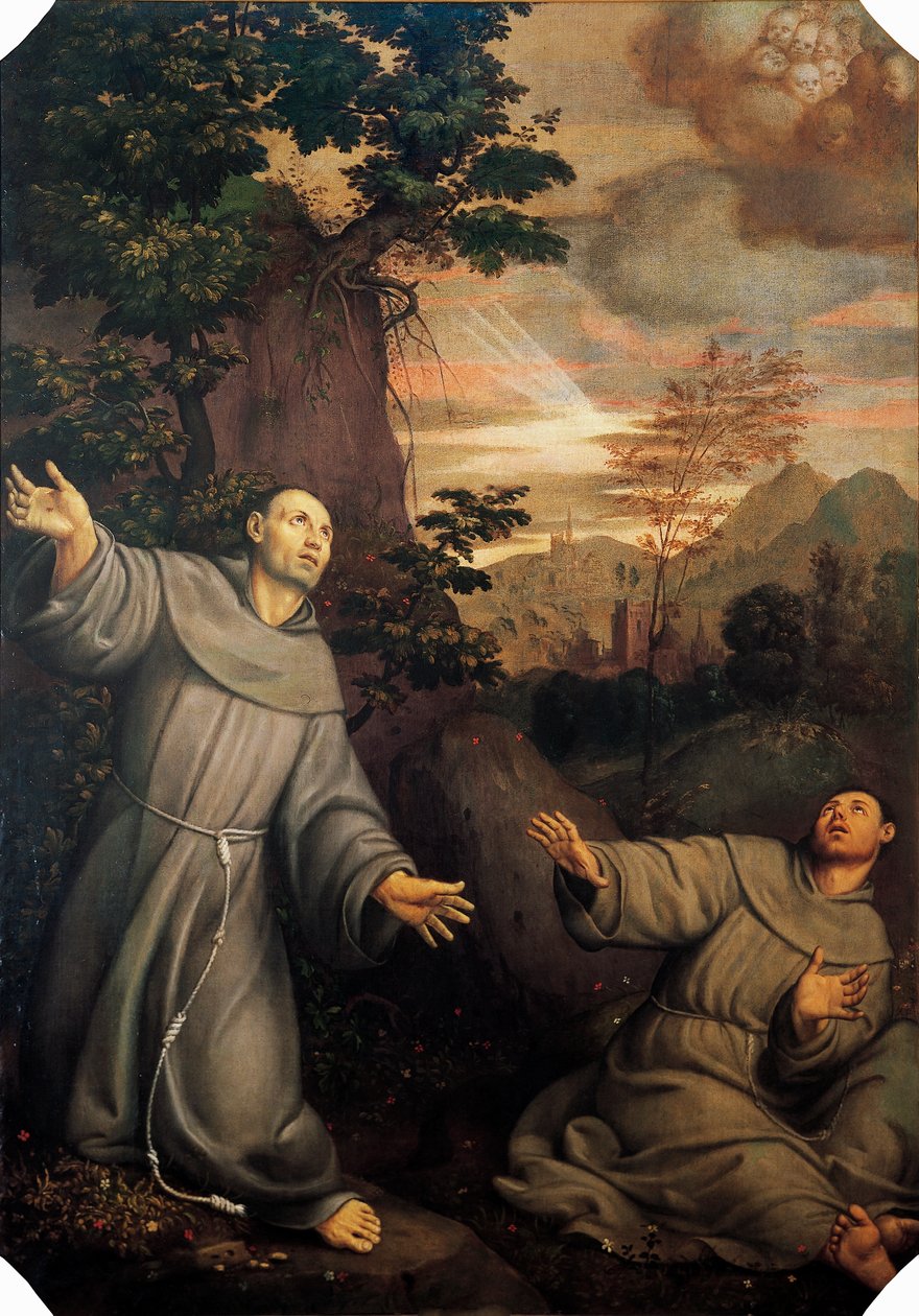 Ecstasy de São Francisco por Pomponio Amalteo (1505-1588) de Pomponio Amalteo