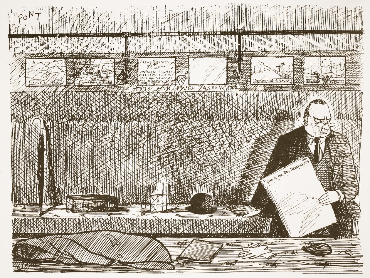 O amor de viajar sozinho, ilustração de &39;Pont: uma conta da vida e obra do grande artista de perfurador&39; de Pont