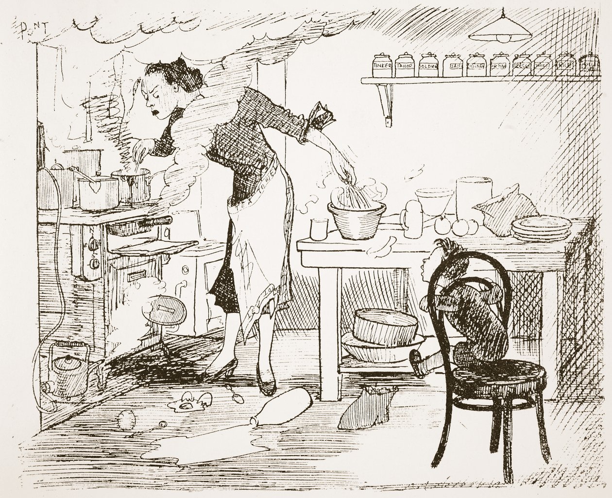 Por favor, mãe, você me contará um conto de história, ilustração de &39;Pont: Um relato da vida e obra do grande artista dos perfuradores&39; de Pont