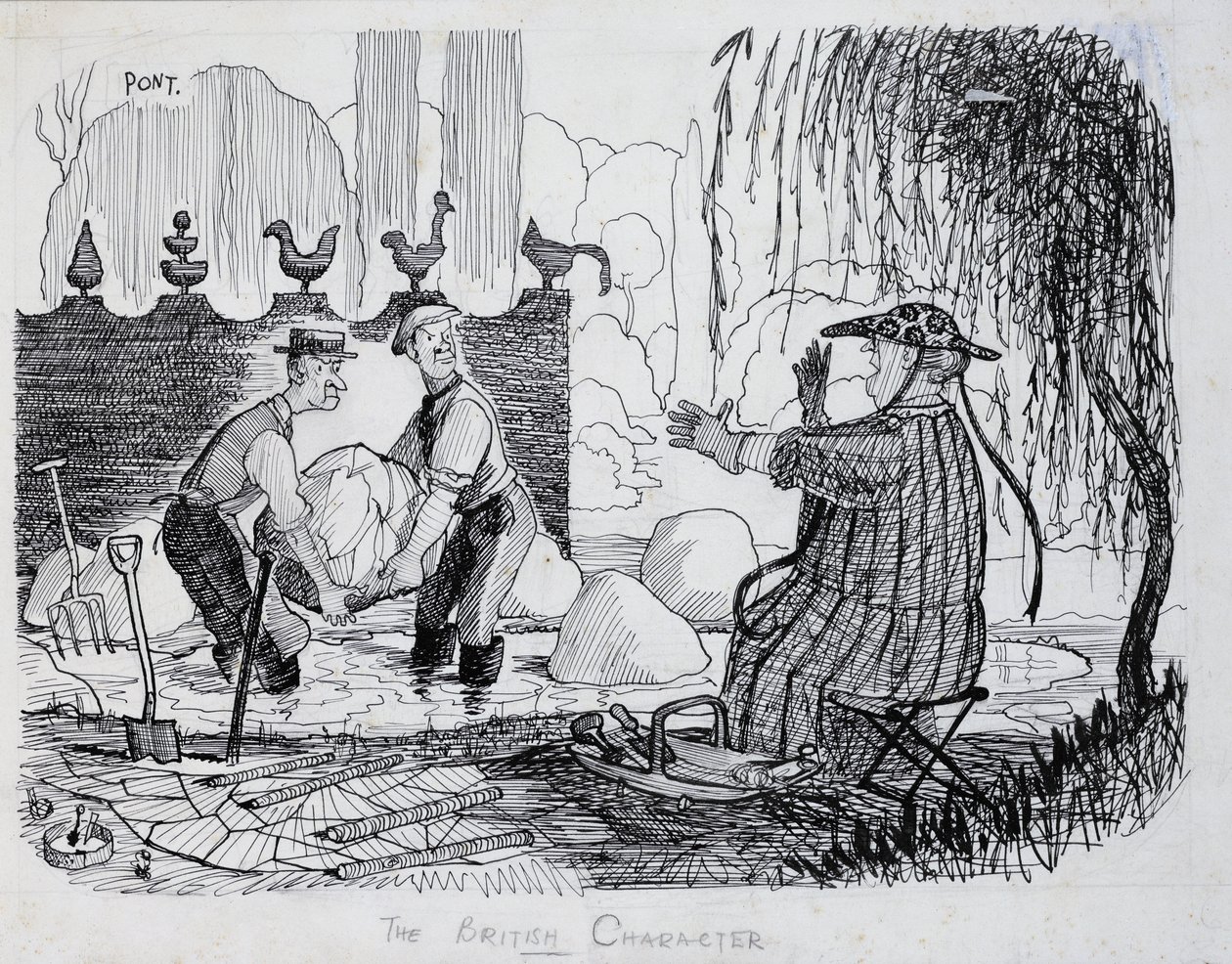 O Personagem Britânico - Entusiasmo pela Jardinagem, 1938 de Pont 1908 40 Pont 1908 40