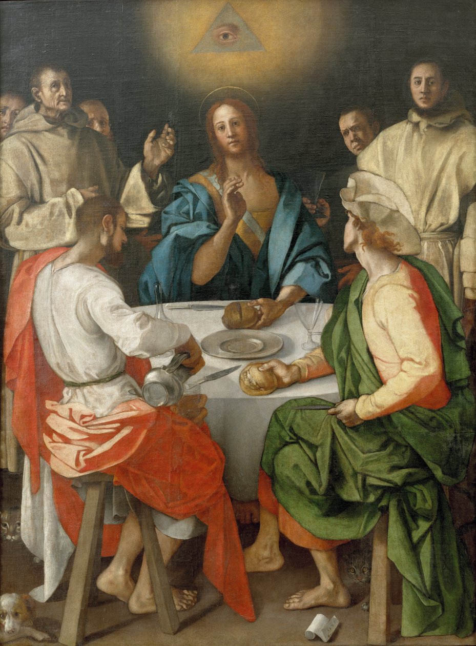 Ceia em Emaús de Jacopo Pontormo