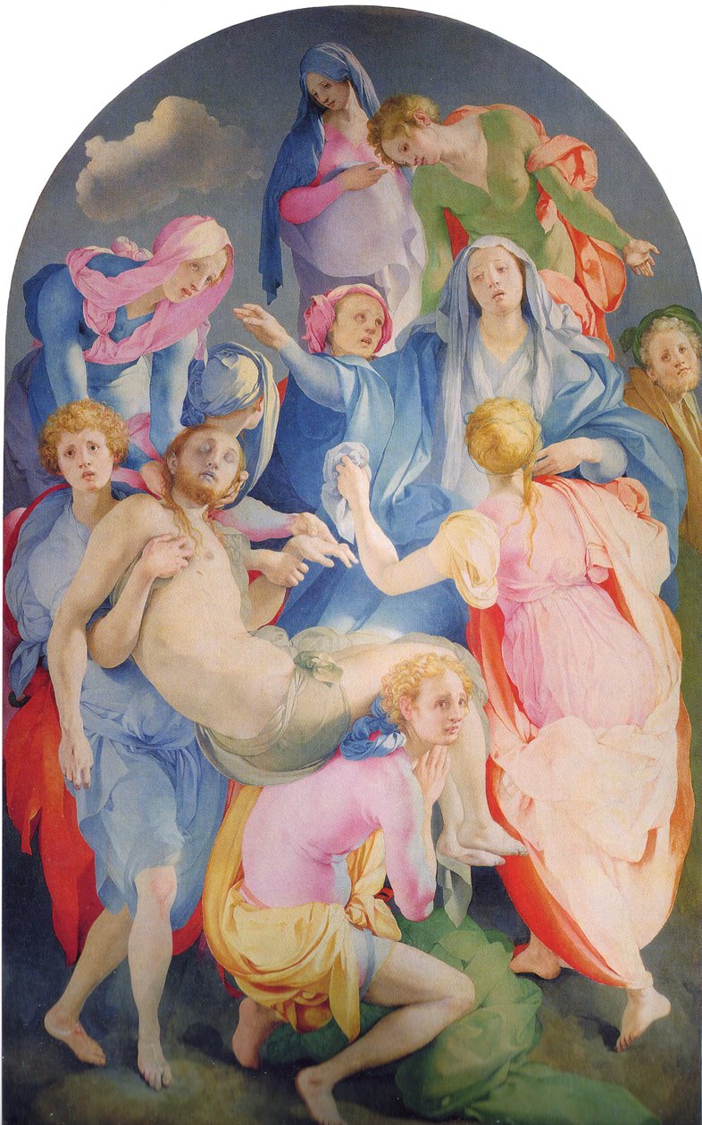 A escola do Deposition Florentine de Jacopo Pontormo
