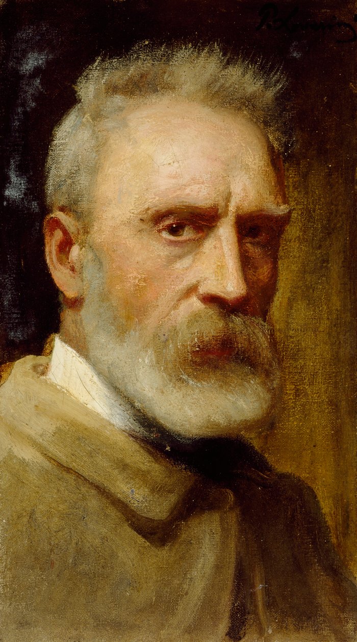 Auto-retrato, de Ponziano Loverini (1845-1929), óleo sobre tela, 53x30 cm de Ponziano Loverini