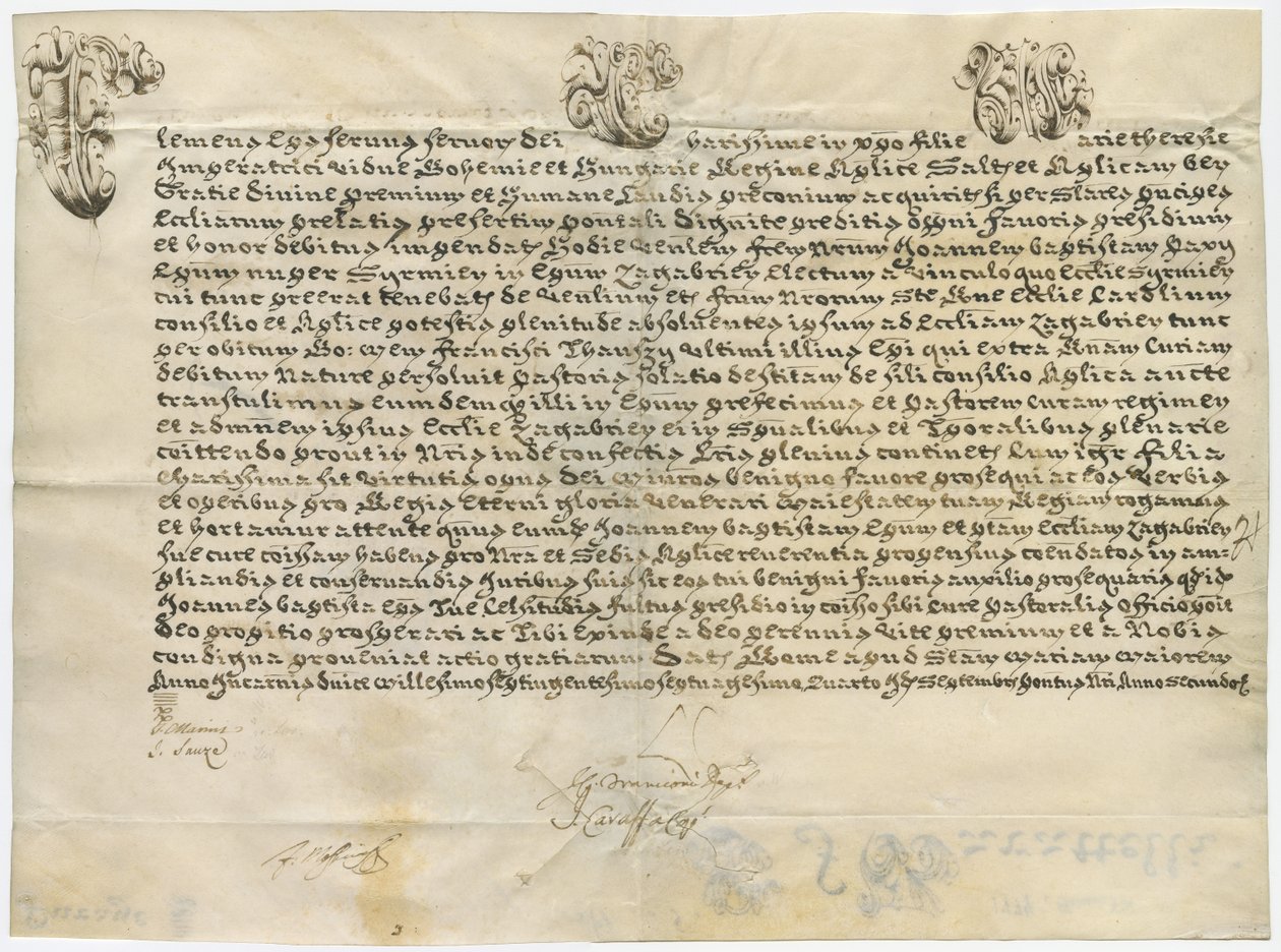 Carta Apostólica do Papa Clemente XIV à Imperatriz Maria Teresa, setembro de 1774 de Pope Clement XIV