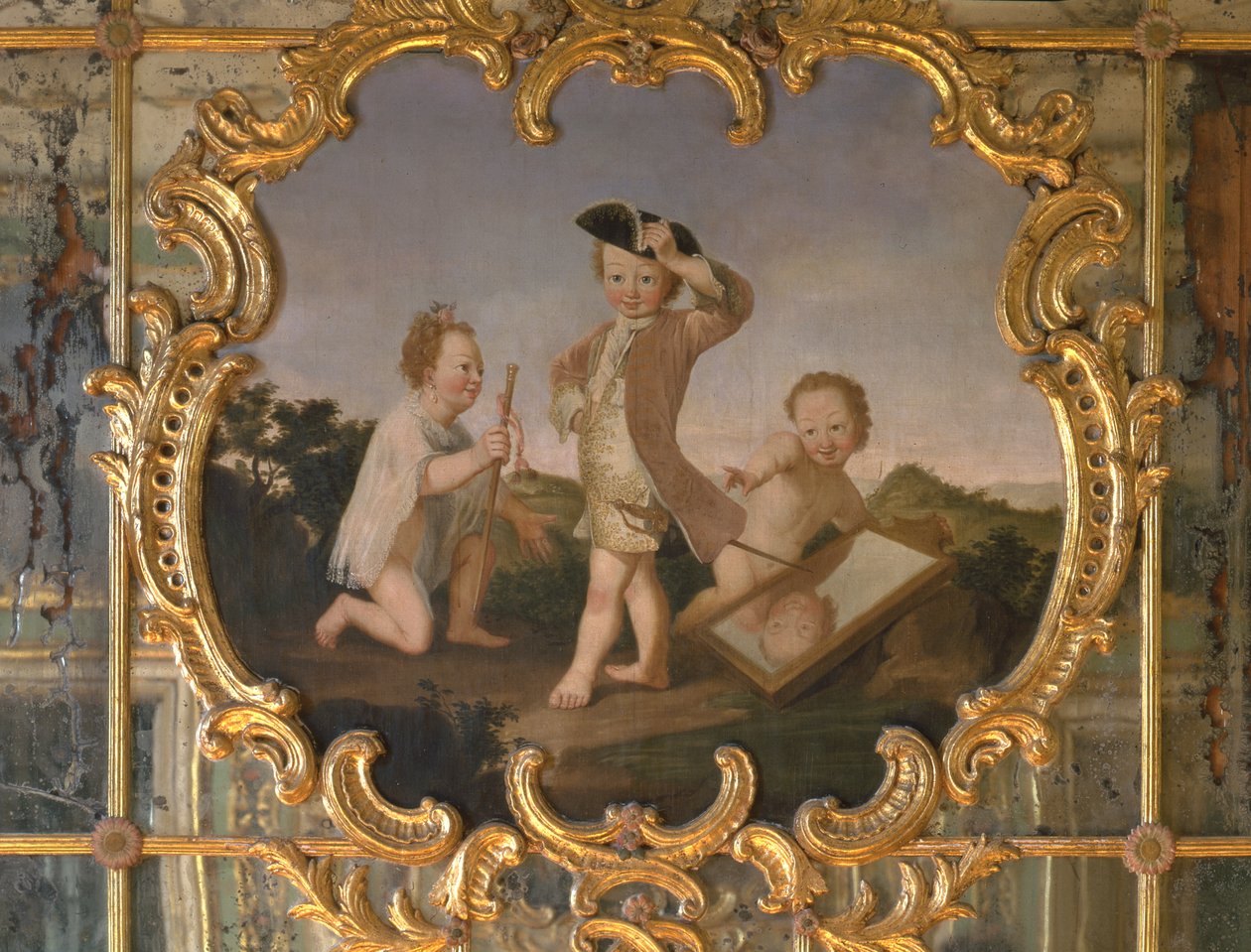 Crianças vestindo-se (meninos), 1774-86 de Portuguese School
