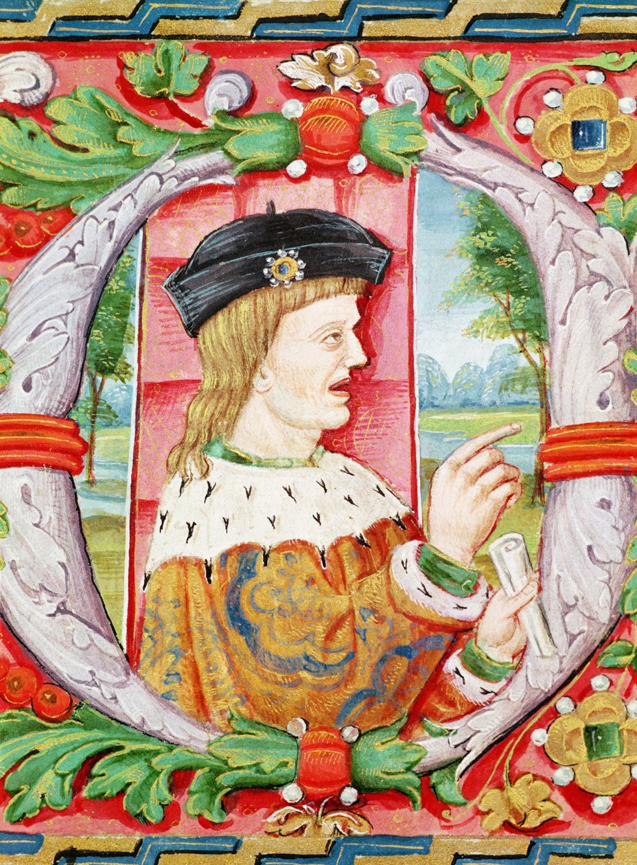 Manuel I (1469-1521) &39;The Fortunate&39;, rei de Portugal, de &39;Lettura Nova&39; de Alem Duoro, 1513 de Portuguese School