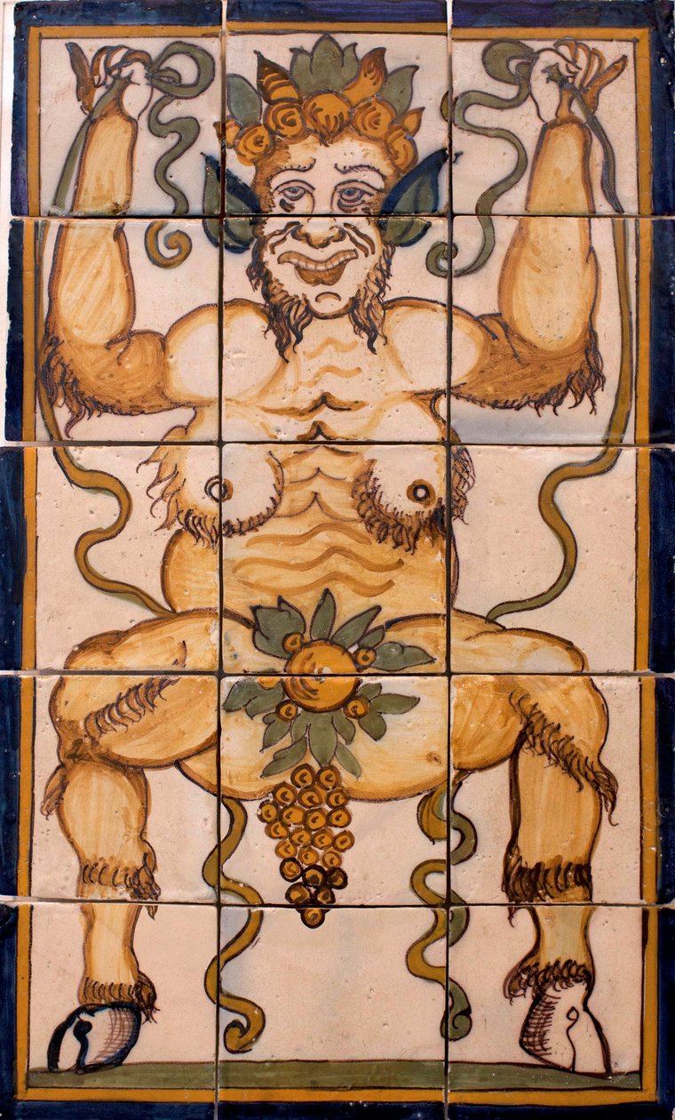 Bacchus - Painel de azulejos Bacchus, fábrica portuguesa de Portuguese School