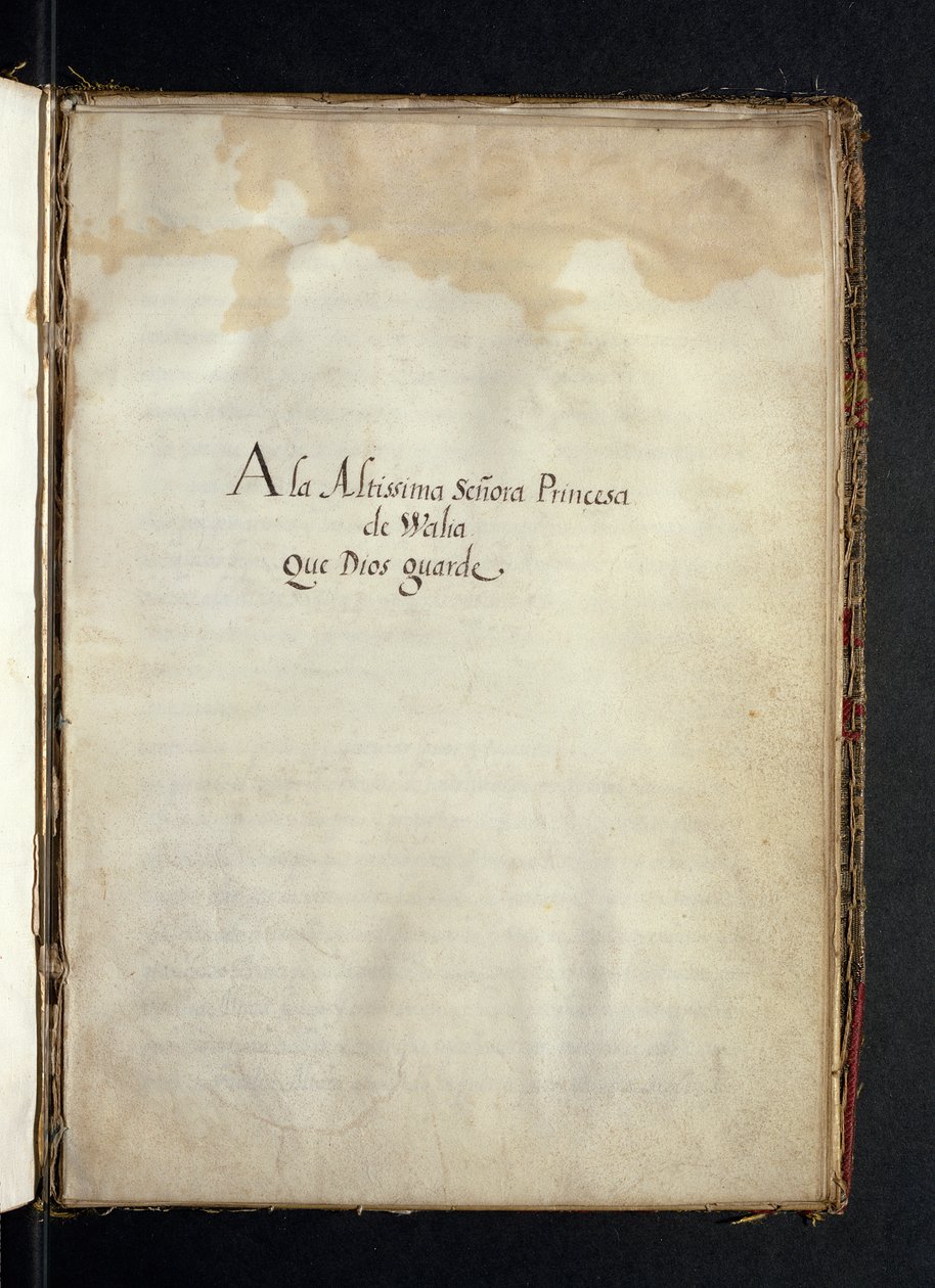 Dedicação à Infanta Maria de Espanha, a partir de uma história das peregrinações das Syon Nuns, compiladas em Lisboa no início do século XVII de Portuguese School