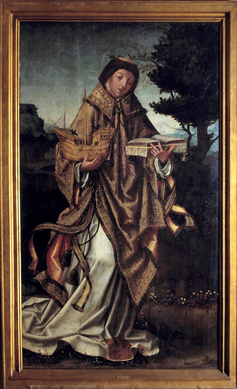 São Vicente, patrono da cidade de Lisboa Pintura da escola portuguesa de Portuguese School