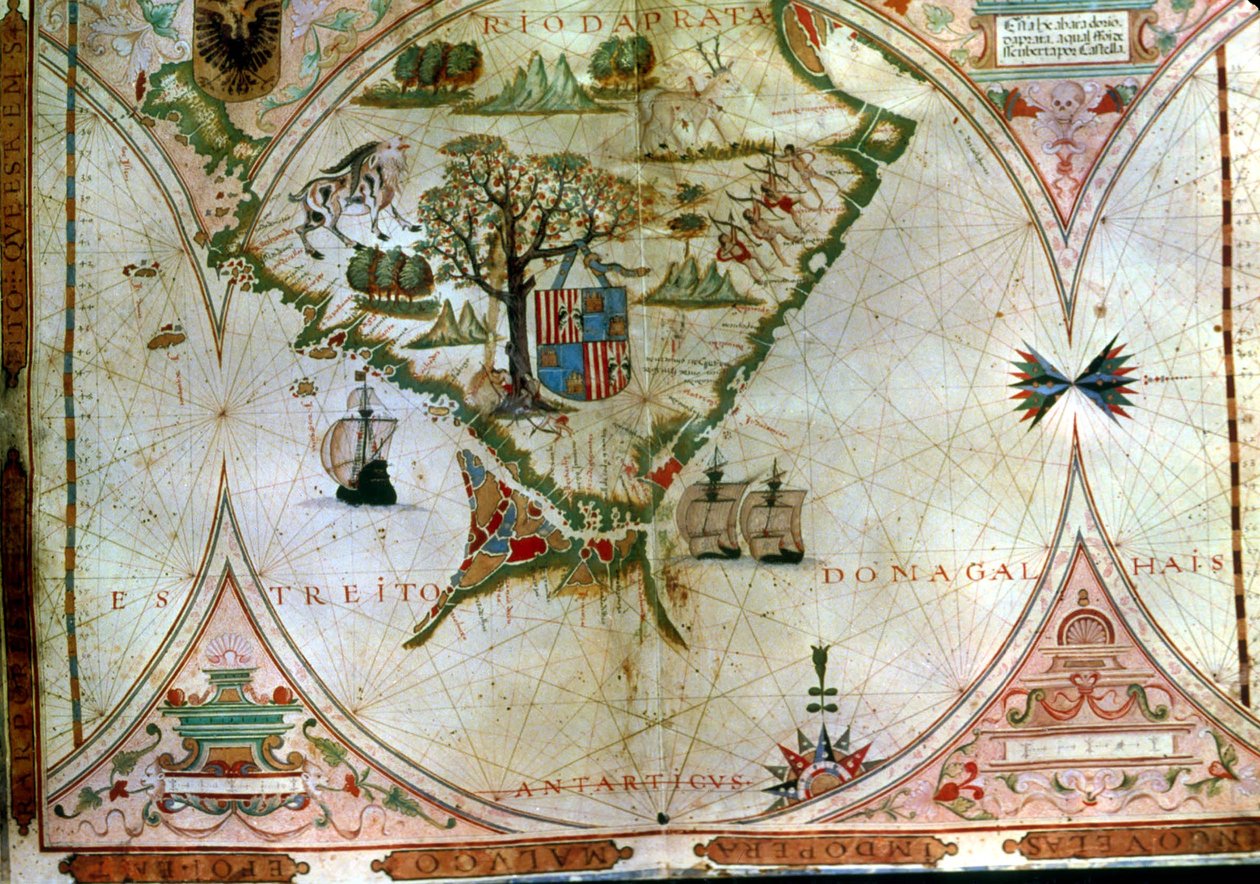 Estreito de Magalhães (vellum) de Portuguese School