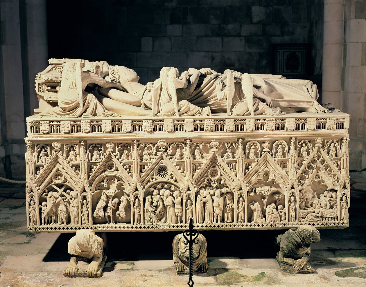 O túmulo de Ines de Castro (d.1355) de Portuguese School
