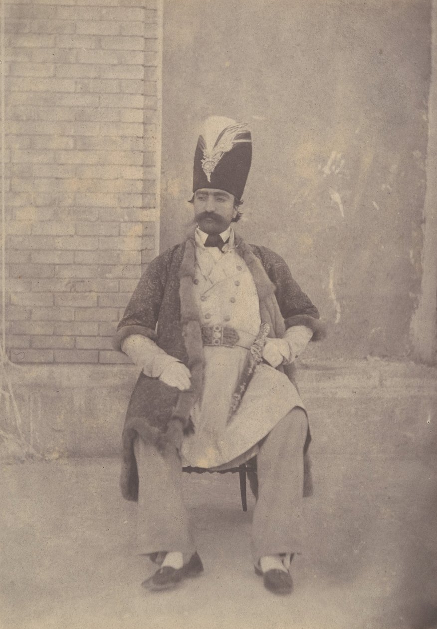 Nasir al-Din Shah, ka. 1855-58. de Possibly by Luigi Pesce.