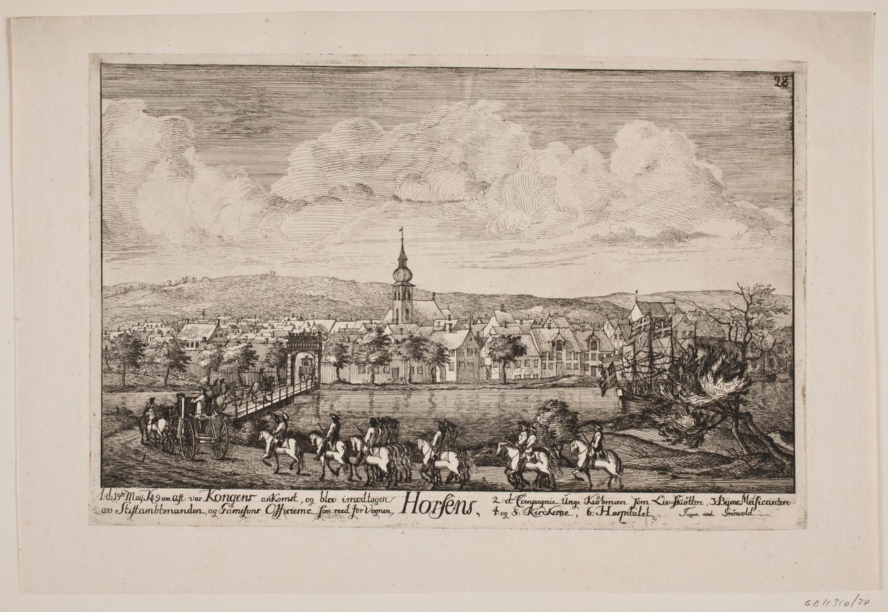 Entrada de Frederick V em Horsens de Poul Isac Grønvold
