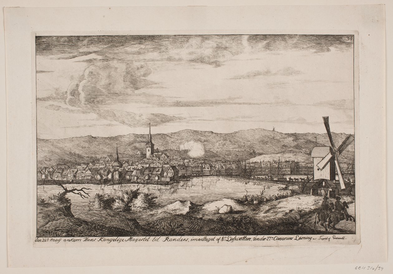 Entrada de Frederick V em Randers de Poul Isac Grønvold