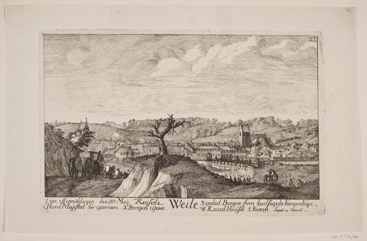 Entrada de Frederick V em Vejle de Poul Isac Grønvold