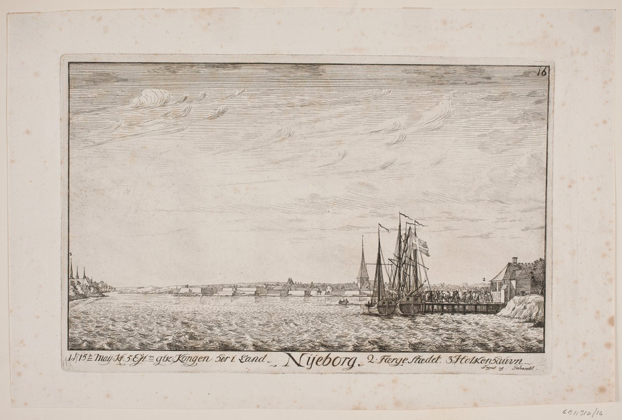 Desembarque de Frederik V em Nyborg de Poul Isac Grønvold
