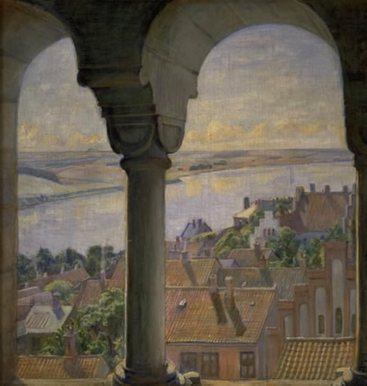Uma vista da Torre da Catedral de Viborg de Poul S. Christiansen