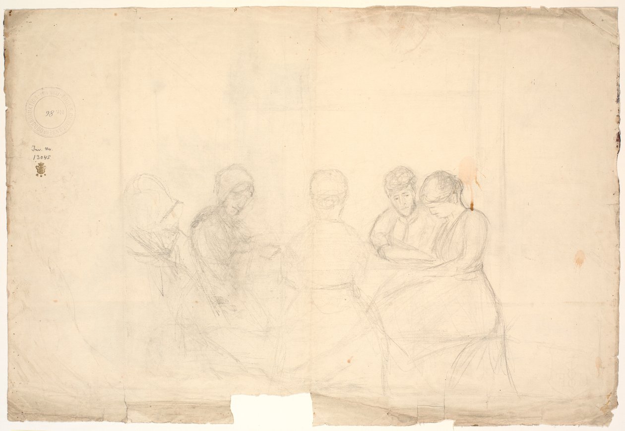Grupo de cinco figuras sentadas de Poul S. Christiansen