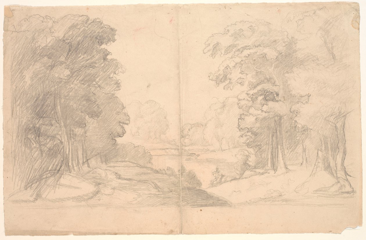 paisagem com árvores de Poul S. Christiansen