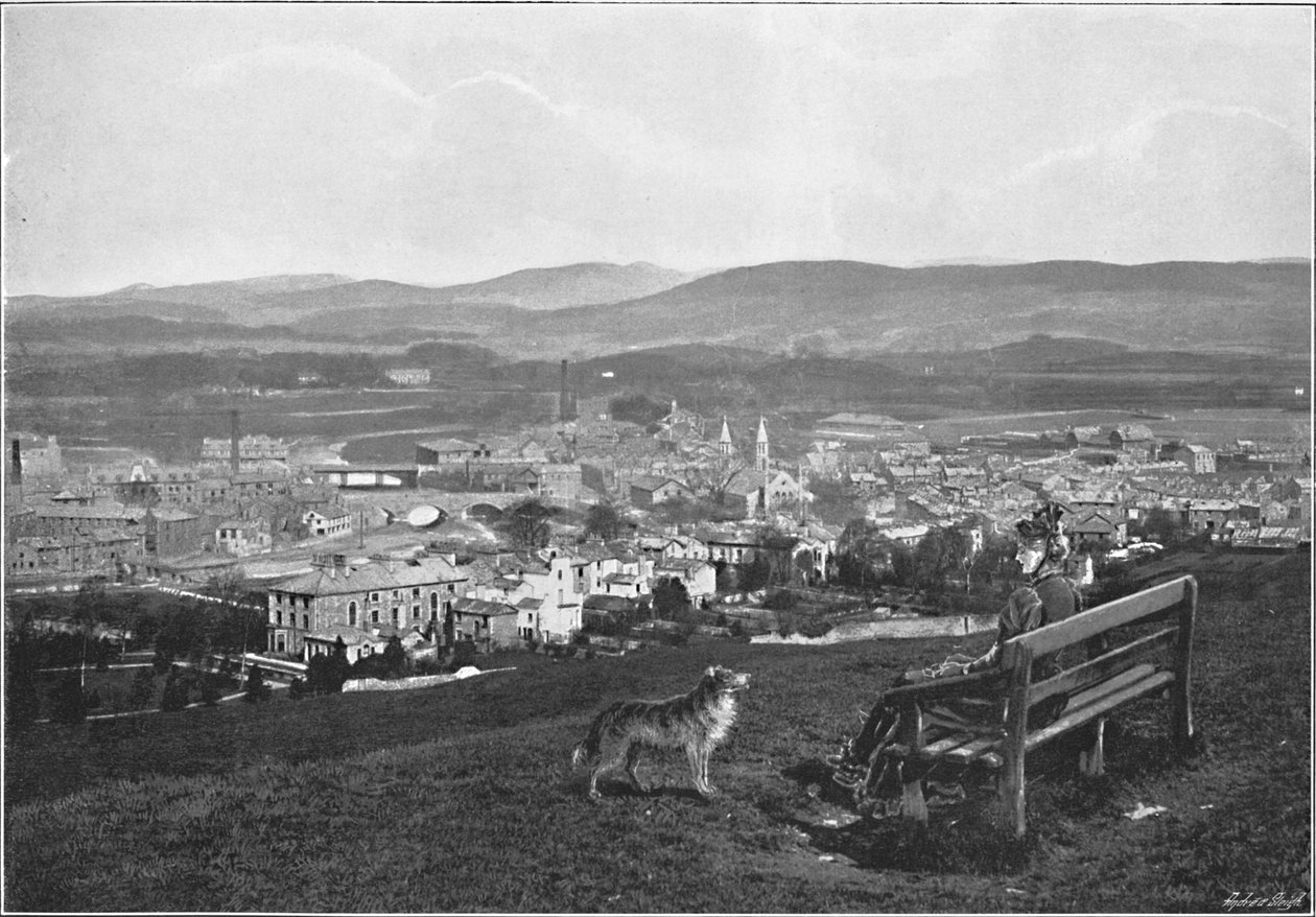 Kendal, do castelo, c1896 de Poulton and Co
