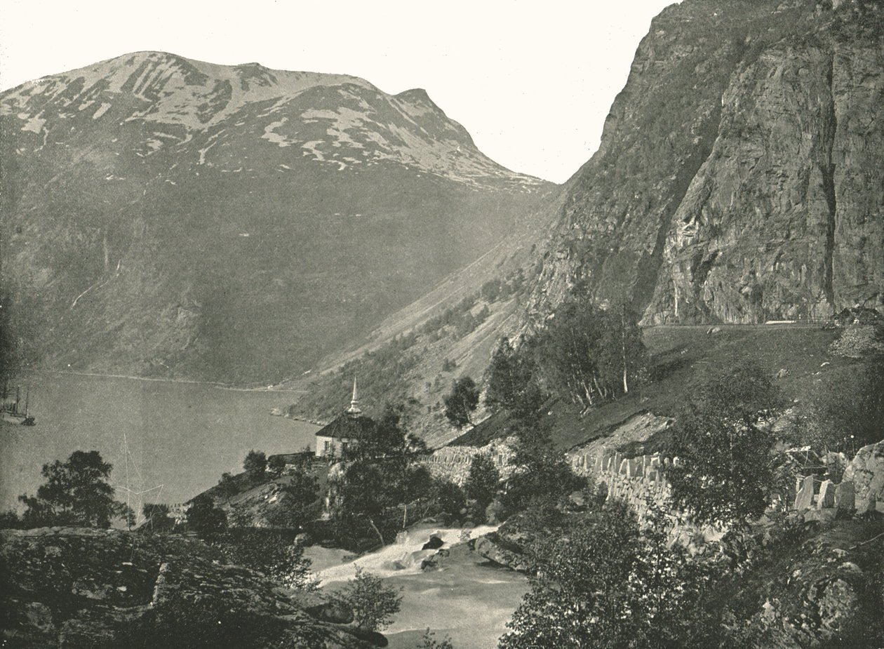 Merok, no Fiorde de Geiranger, Noruega, 1895. de Poulton and Co