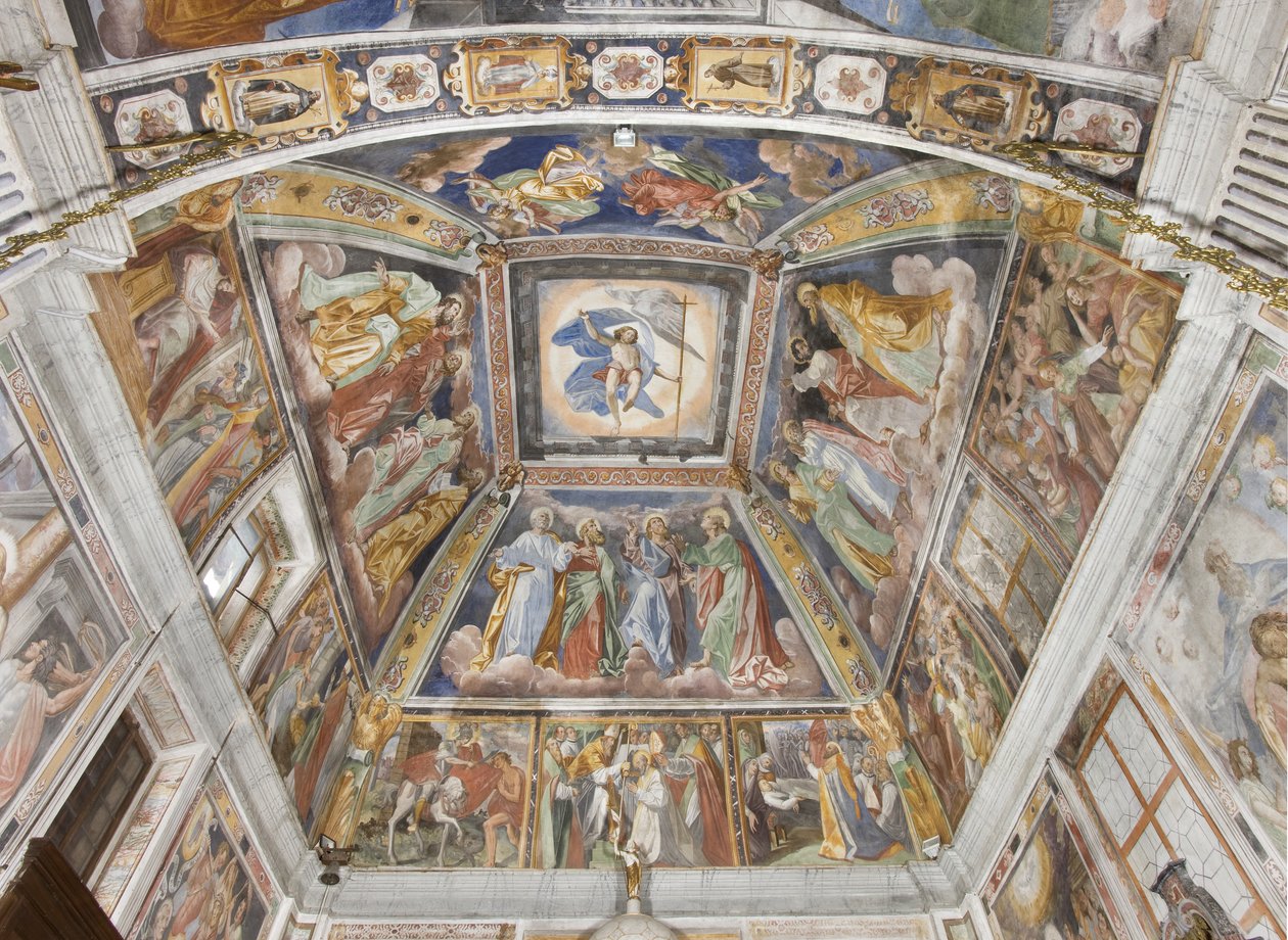 Doze Apóstolos e Cristo Triunfante, 1590-1600 de Pozzo or Pozzi di Puria Brothers Pozzo or Pozzi di Puria Brothers
