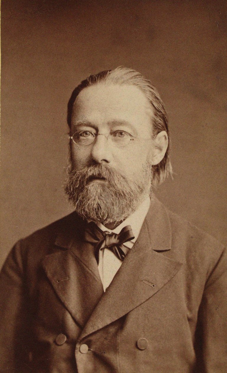 Retrato do compositor Bedrich Smetana, 1878. de Prague . Photo studio J. Mulac