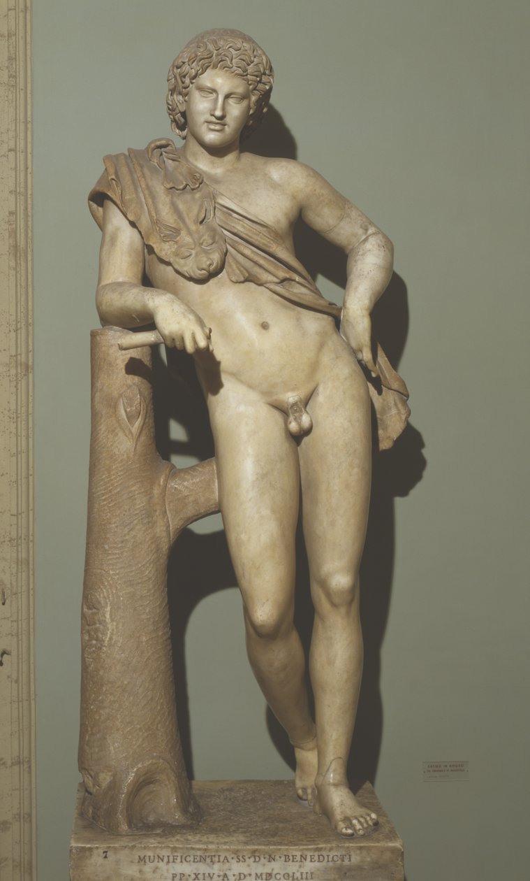 Sátiro em Repouso (mármore) de Praxiteles