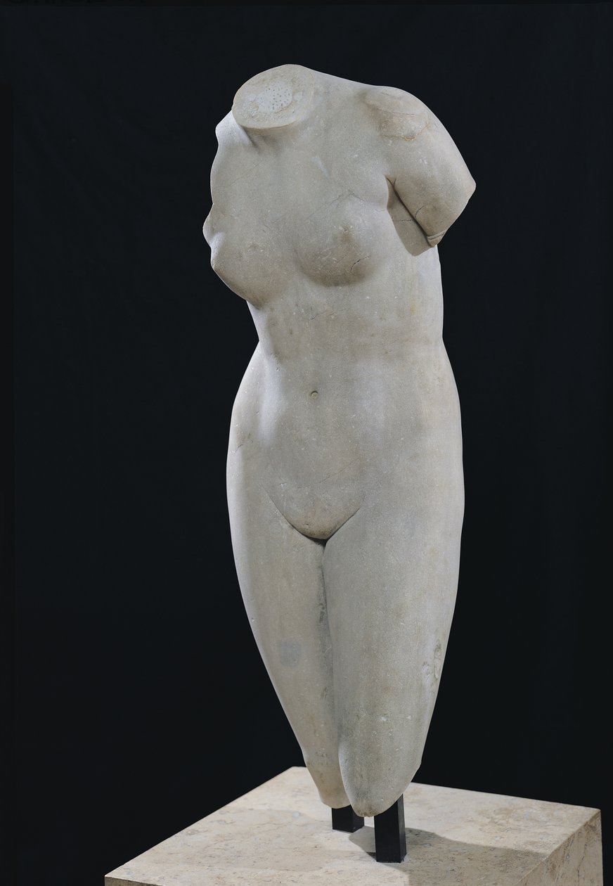 Torso de Vênus de Cnidos (mármore) de Praxiteles