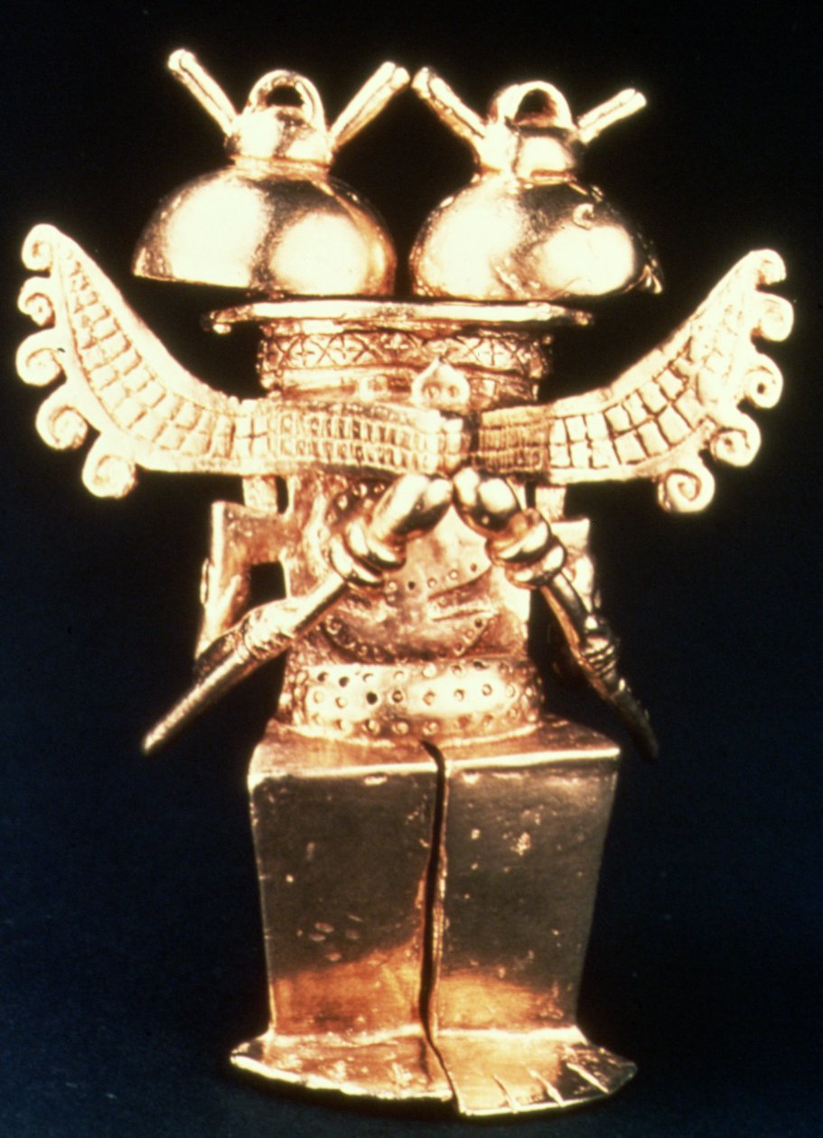 Darien Pectoral (ouro fundido) de Pre Columbian