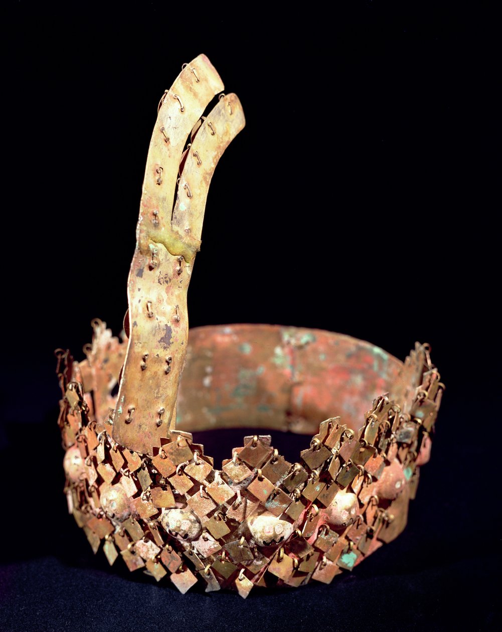 Diadema, Chimu (ouro) de Pre Columbian
