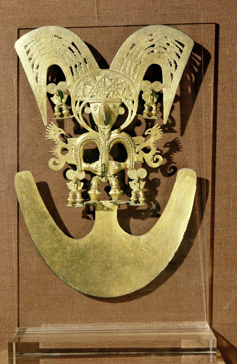 Peitoral, Quimbaya (ouro) de Pre Columbian