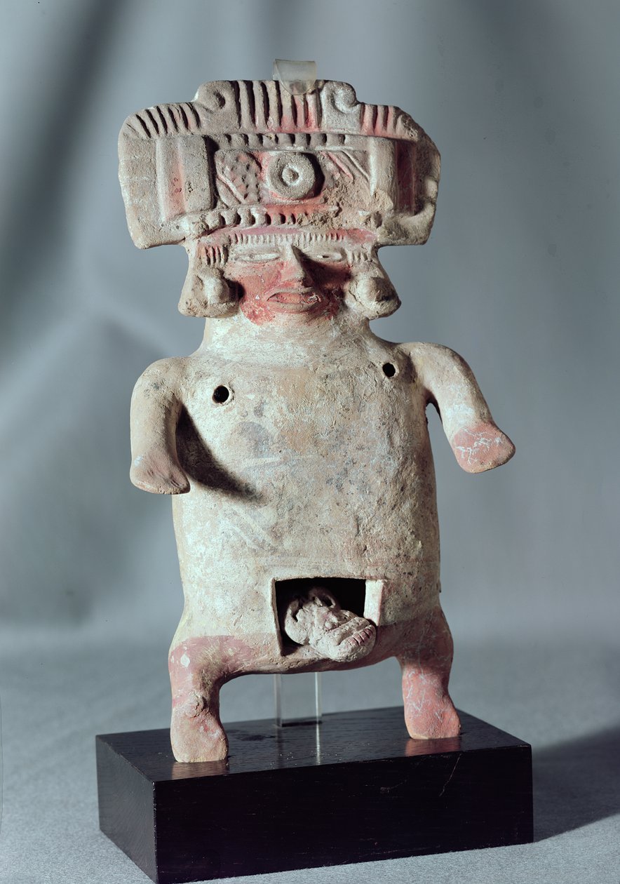 Estatueta de uma mulher dando à luz (terracota) (veja também 236075) de Pre Columbian