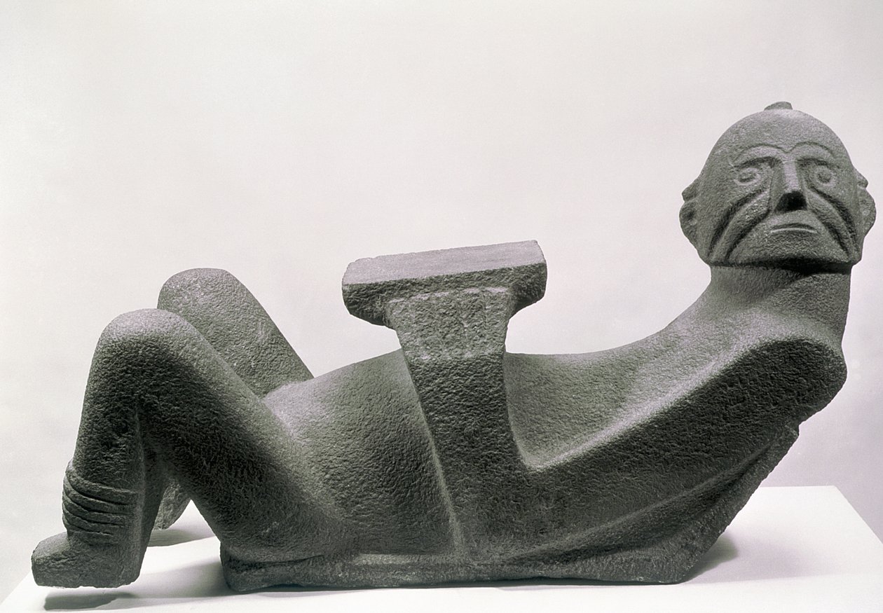 Chac mool, de Tzintzuntzan, Michoacana, do 10o ao 13o século de Pre Columbian