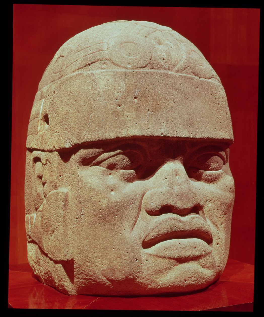 Cabeça colossal, olmeca de Pre Columbian