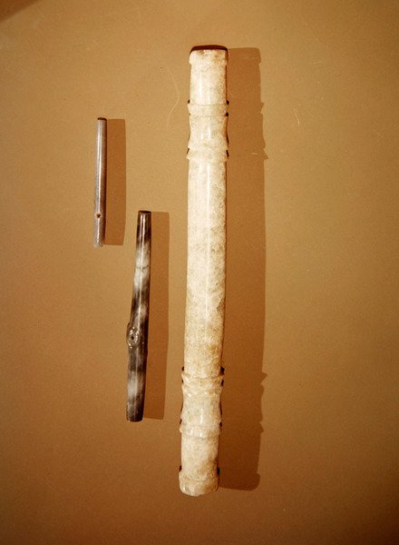 Pingentes de barra, de Guacimo, Linea Vieja area (jade) de Pre Columbian Pre Columbian