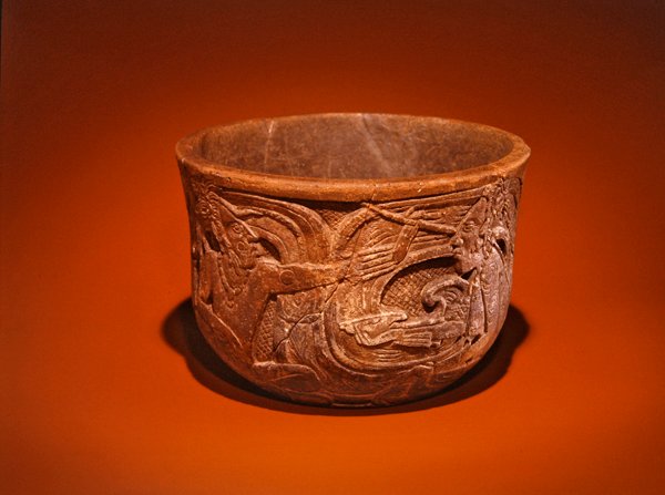 Taça, cultura maia (cerâmica) de Pre Columbian Pre Columbian
