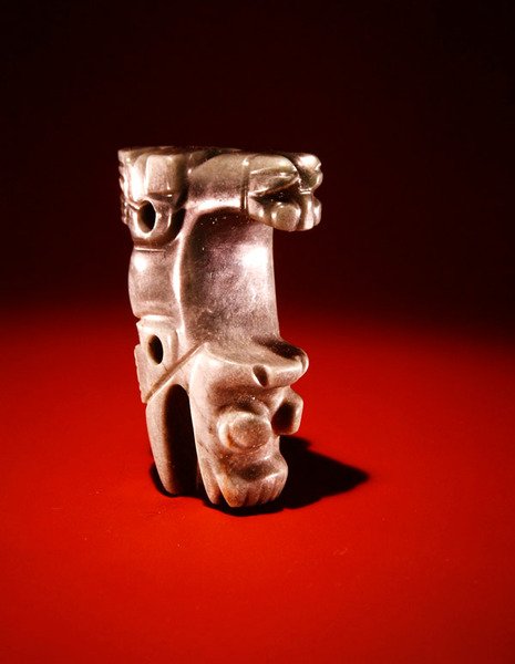 Pendente animal composto, de Guacimo, área de Linea Vieja (jade translúcido verde-mar) de Pre Columbian Pre Columbian