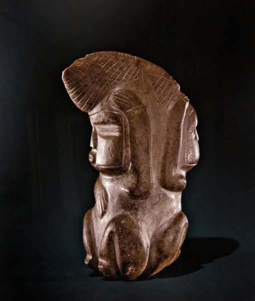 Figura dupla, Cultura Mezcala, Guerrero de Pre Columbian Pre Columbian