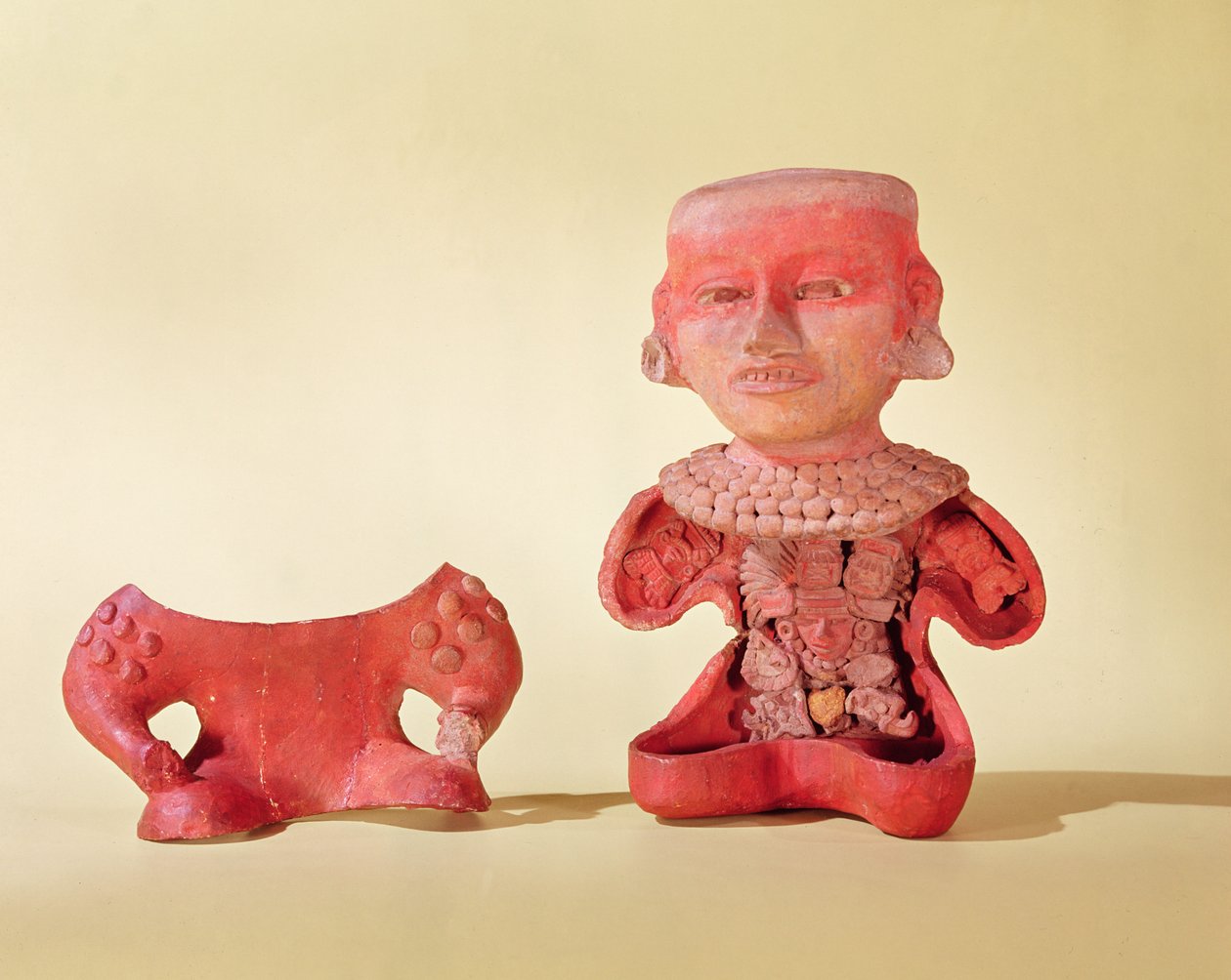Figura com frente removível, Cultura Teotihuacan (cerâmica) de Pre Columbian Pre Columbian
