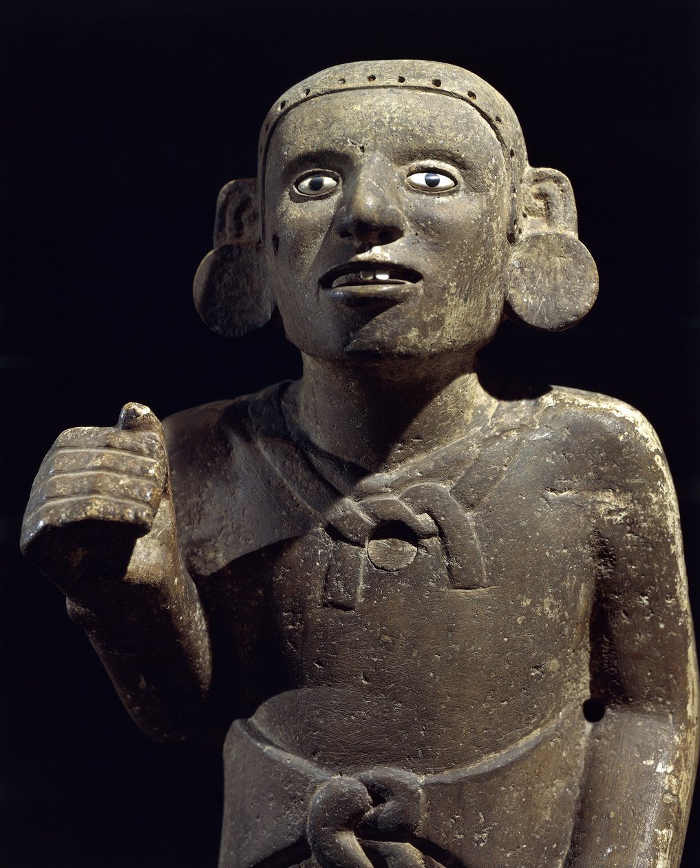 Civilização pré-colombiana: escultura de um padre asteca de Pre Columbian