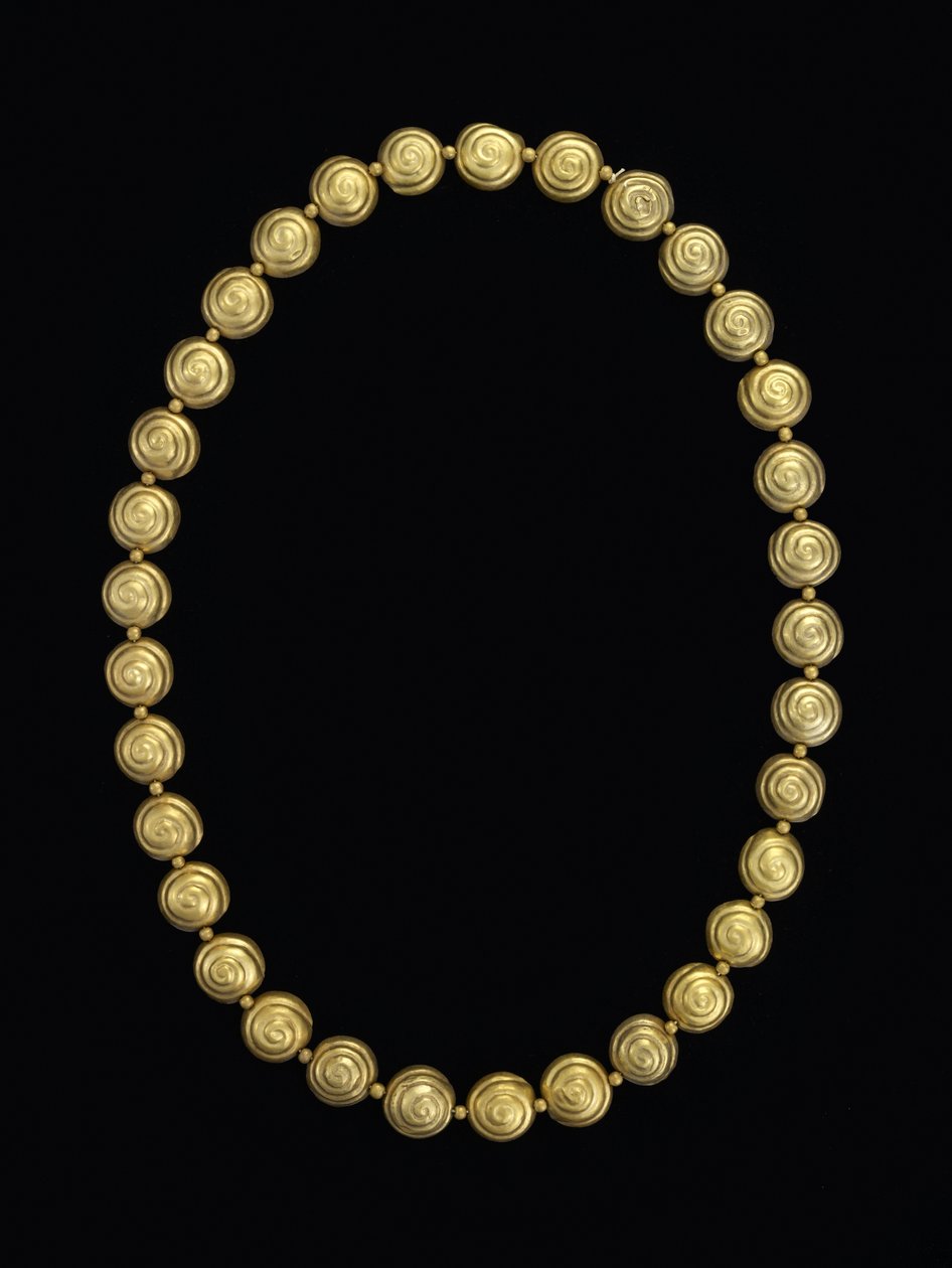 Colar de miçangas de caracol, Moche de Pre Columbian Pre Columbian