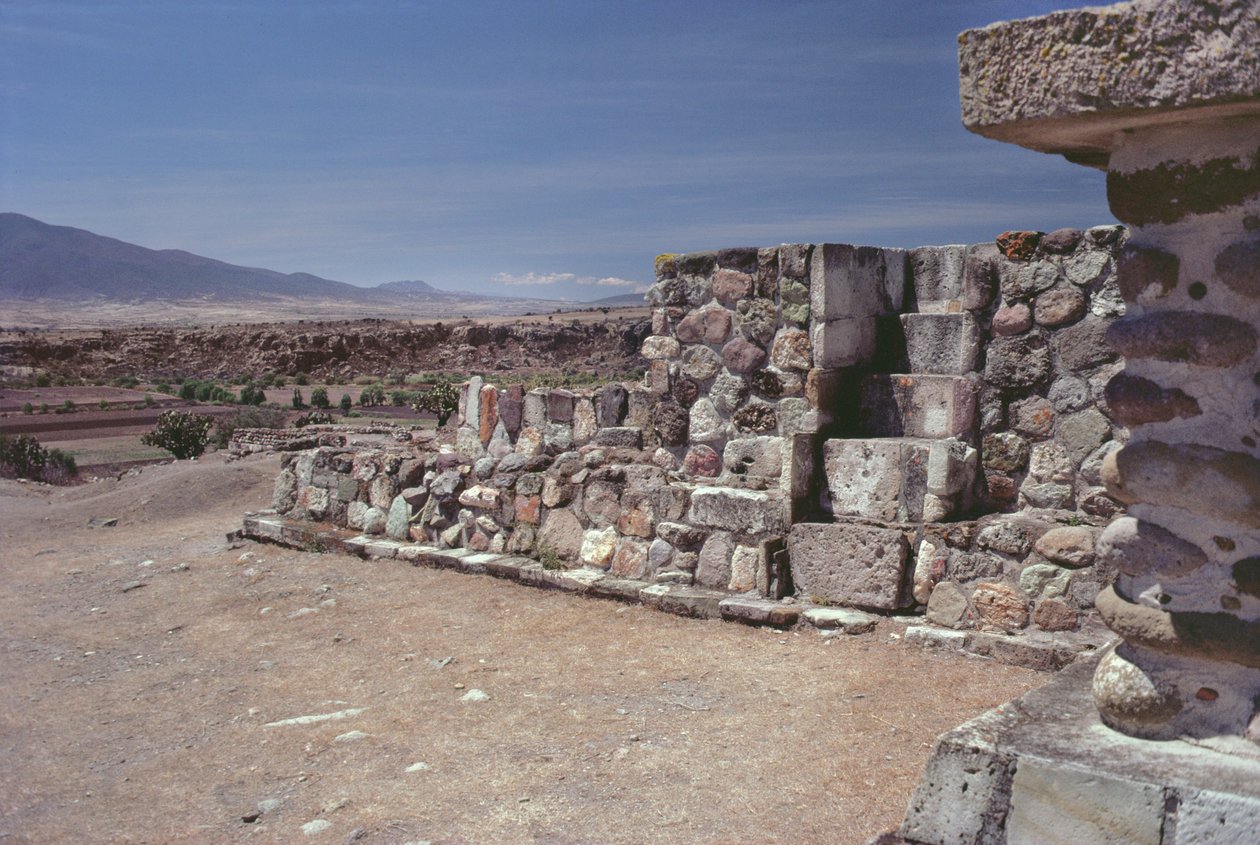 Uma escada na parede, período pós-clássico tardio de Pre Columbian