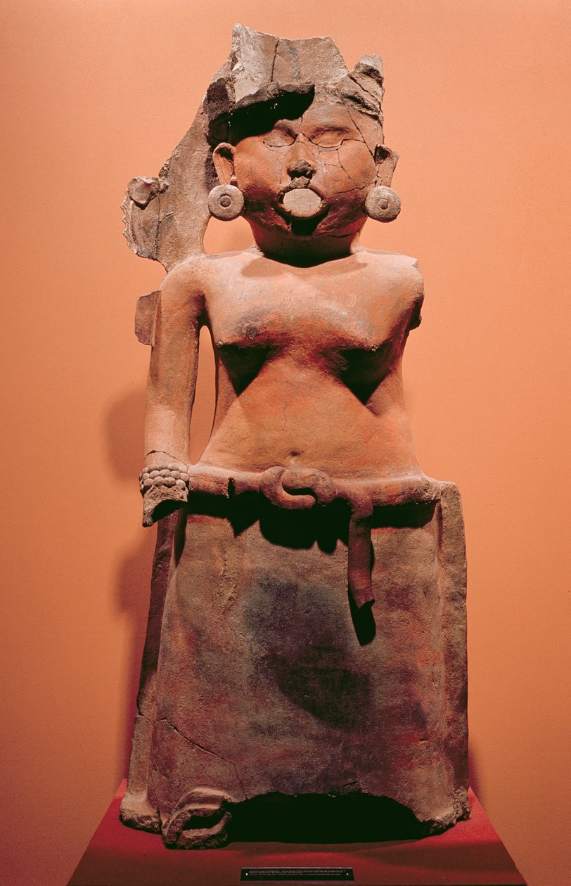 Deusa da fertilidade, Huastecan (cerâmica) de Pre Columbian