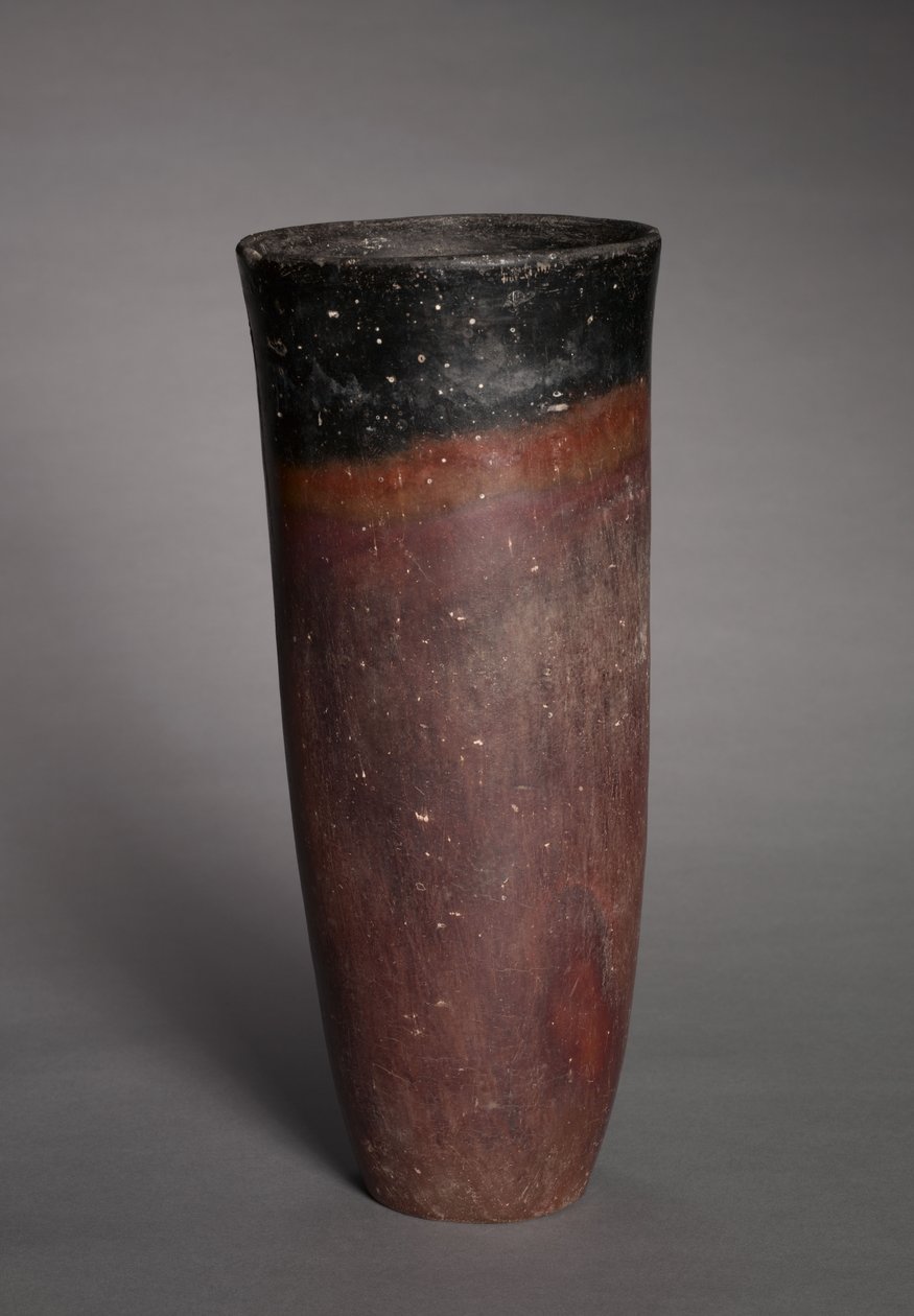 Copo com tampa preta, c.4000-3500 BC de Predynastic Period Egyptian