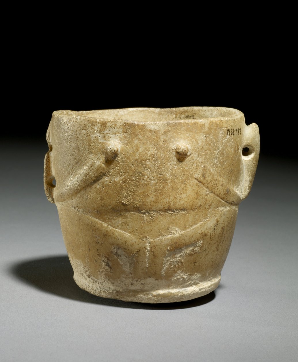 Copo Antropomórfico, Cíclades primitivo, c.2500 aC (louça de barro) de Prehistoric