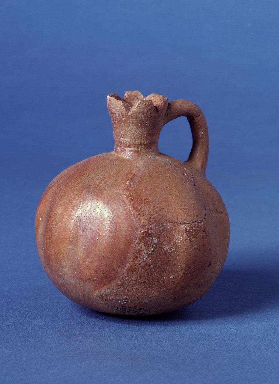 Juglet pré-histórico polido em forma de romã, Jerusalém (cerâmica) de Prehistoric