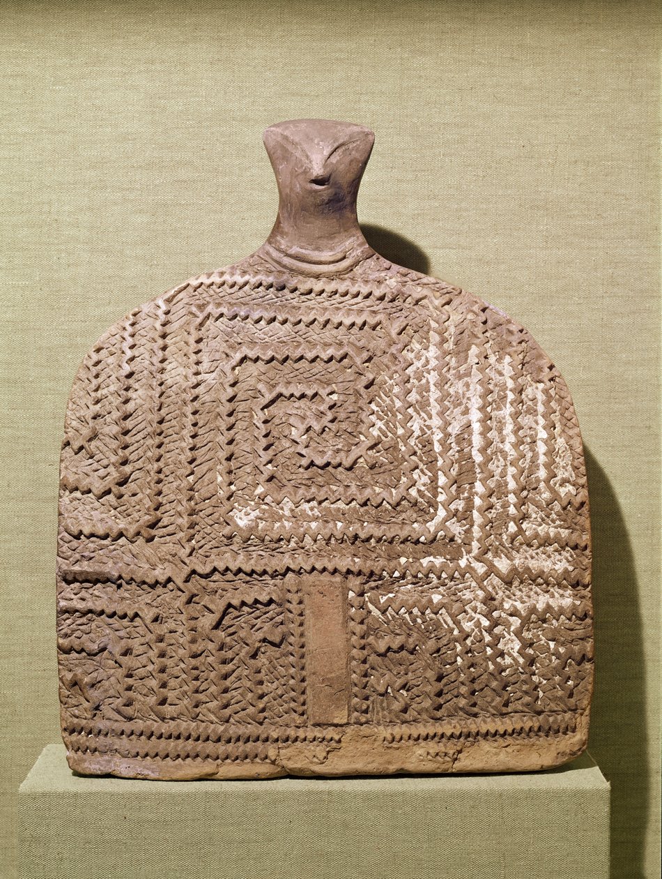Grande estatueta masculina (barro) de Prehistoric
